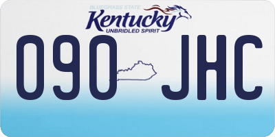 KY license plate 090JHC
