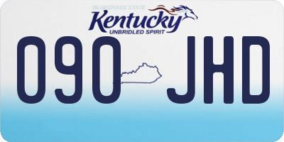KY license plate 090JHD