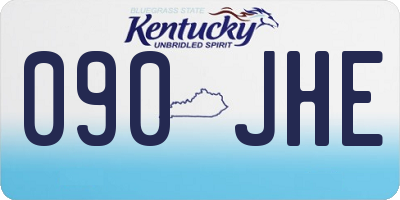 KY license plate 090JHE