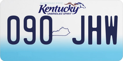KY license plate 090JHW