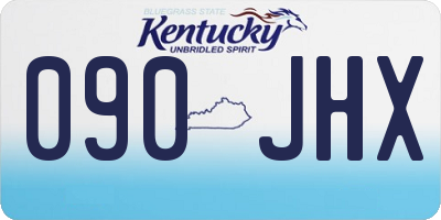 KY license plate 090JHX
