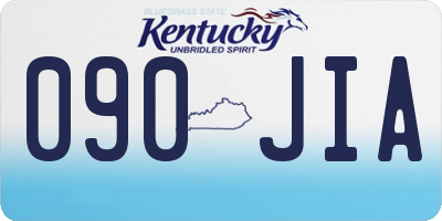 KY license plate 090JIA