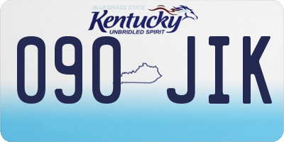 KY license plate 090JIK