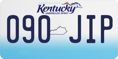 KY license plate 090JIP