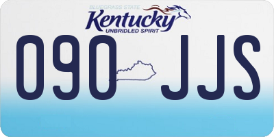 KY license plate 090JJS