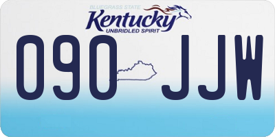 KY license plate 090JJW