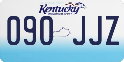 KY license plate 090JJZ