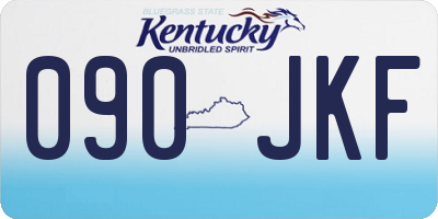 KY license plate 090JKF