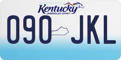 KY license plate 090JKL