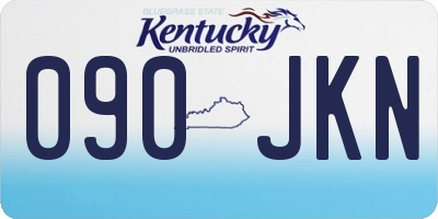 KY license plate 090JKN