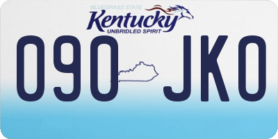 KY license plate 090JKO
