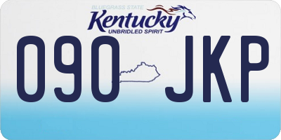 KY license plate 090JKP