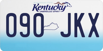 KY license plate 090JKX