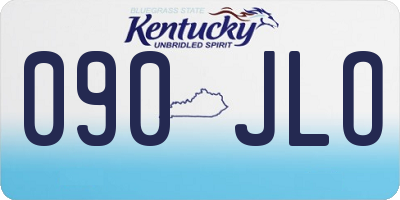 KY license plate 090JLO