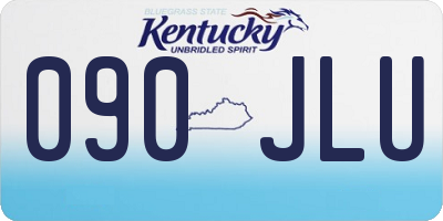 KY license plate 090JLU