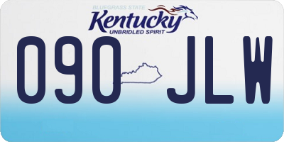 KY license plate 090JLW