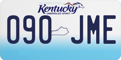 KY license plate 090JME
