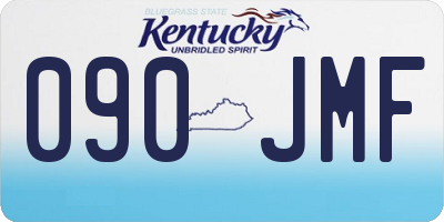 KY license plate 090JMF