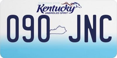 KY license plate 090JNC