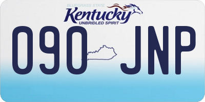 KY license plate 090JNP