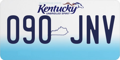 KY license plate 090JNV