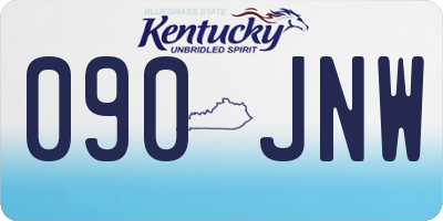 KY license plate 090JNW