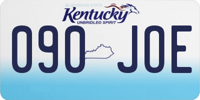 KY license plate 090JOE