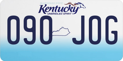 KY license plate 090JOG
