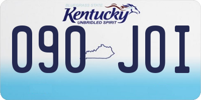KY license plate 090JOI