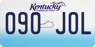 KY license plate 090JOL