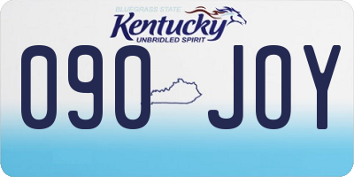 KY license plate 090JOY