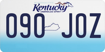 KY license plate 090JOZ