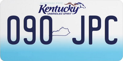 KY license plate 090JPC