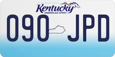 KY license plate 090JPD