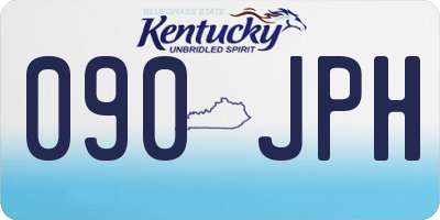 KY license plate 090JPH