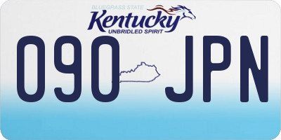 KY license plate 090JPN