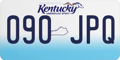 KY license plate 090JPQ