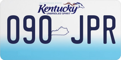 KY license plate 090JPR