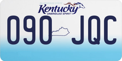 KY license plate 090JQC