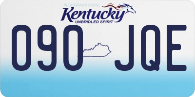 KY license plate 090JQE