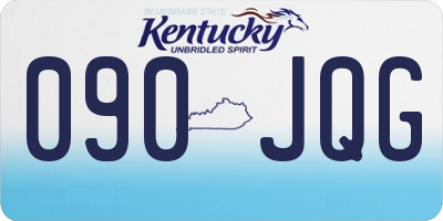 KY license plate 090JQG