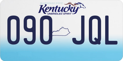KY license plate 090JQL