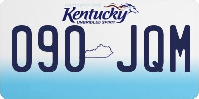 KY license plate 090JQM
