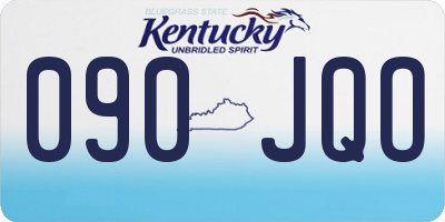 KY license plate 090JQO