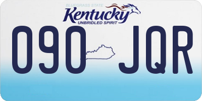 KY license plate 090JQR