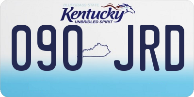 KY license plate 090JRD