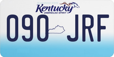 KY license plate 090JRF