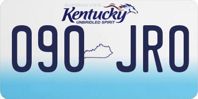 KY license plate 090JRO