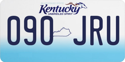 KY license plate 090JRU