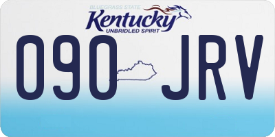 KY license plate 090JRV